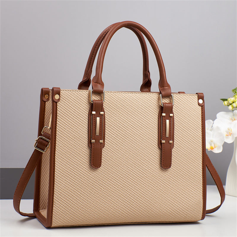 Exquisite Luxury Designer Bag - Women's Tote Shoulder Bags High Quality PU Leather Nylon Lining Open Closure Chain Stylish Trendy